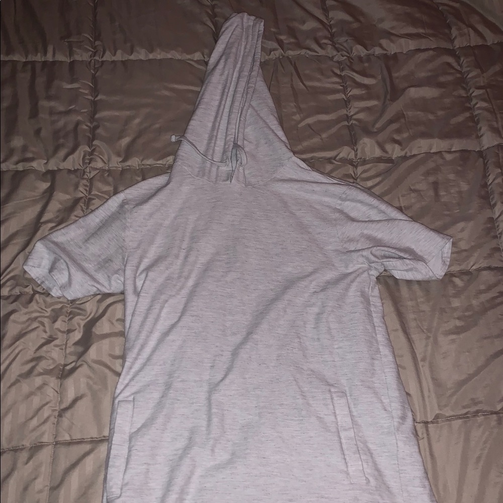 Grey Pacsun Short Sleeve Hoodie